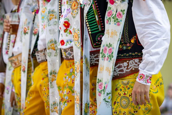 Dettaglio Costume Folk Rakvice Moravia Meridionale Repubblica Ceca — Foto Stock