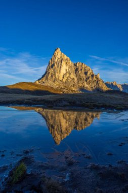 Giau Pass (Passo Giau), Dolomites Alps, Güney Tyrol, İtalya