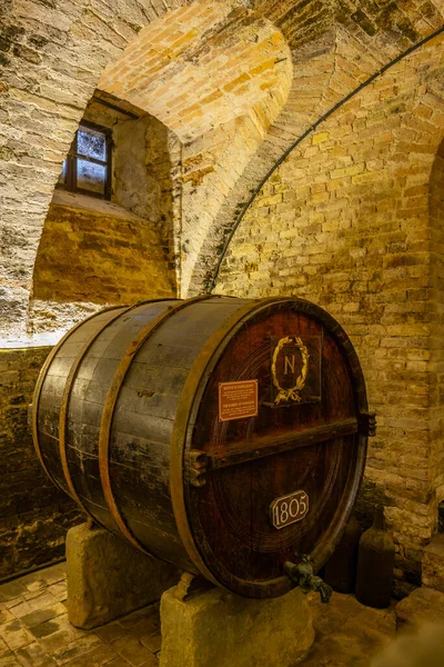 Wine Cellar Castello Razzano Piedmont Italy — 스톡 사진