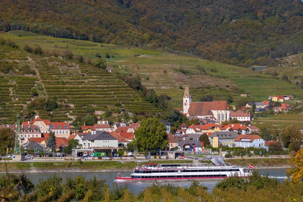 Wachau Dal Met Weisenkirchen Der Wachau Donau Unesco Site Oostenrijk — Stockfoto