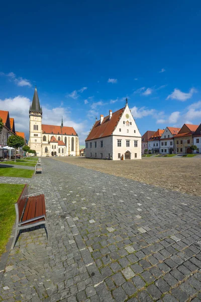 Medieval Historical Square Bardejov Unesco Site Slovakia — 图库照片