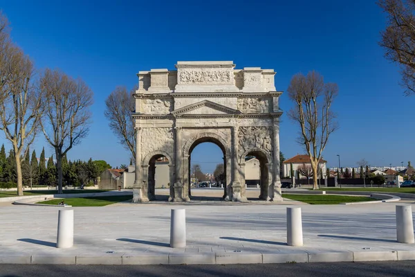 Roman Triumphal Arch Orange Unesco World Heritage Provence France — Foto Stock