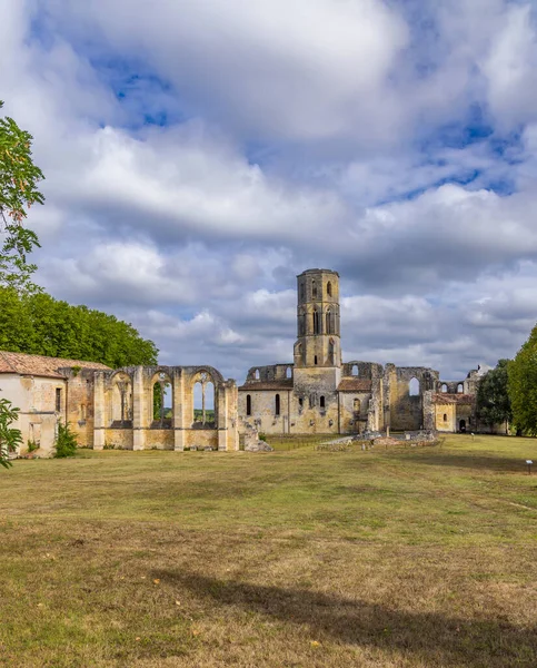 Grande Sauve Abbey Unesco Plats Benediktinkloster Nära Sauve Aquitaine Gironde — Stockfoto