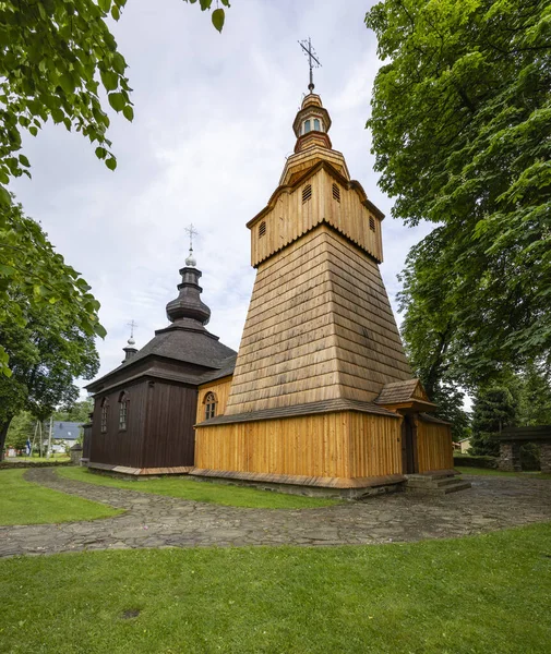 Michael Archangel Gothic Wooden Church Brunary Lesser Poland Voivodeship Poland — Stock Photo, Image