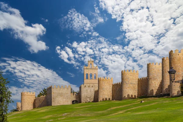 Middeleeuwse Muren Avila Unesco Site Castilië Leon Spanje — Stockfoto