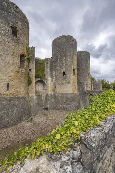Kasteel Villandraut Chateau Villandraut Gironde Aquitaine Frankrijk — Stockfoto