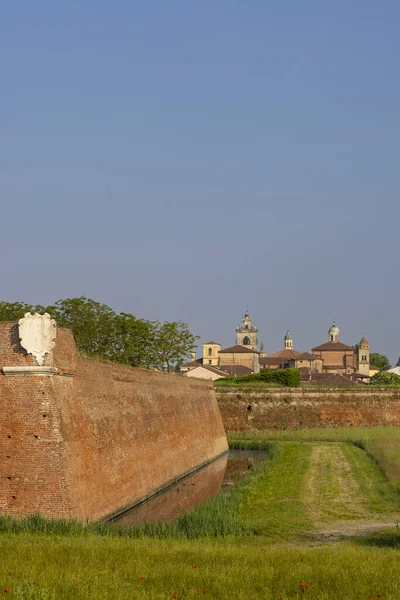 Stěny Sabbionety Unesco Lombardie Itálie — Stock fotografie