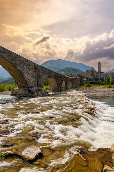 Pont Diable Ponte Del Diavolo Ponte Gobbo Bobbio Province Piacenza — Photo