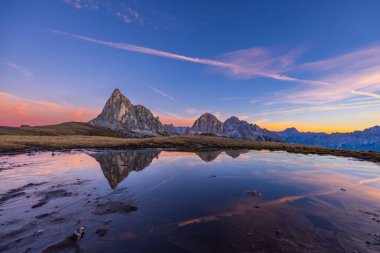 Giau Pass (Passo Giau), Dolomites Alps, Güney Tyrol, İtalya