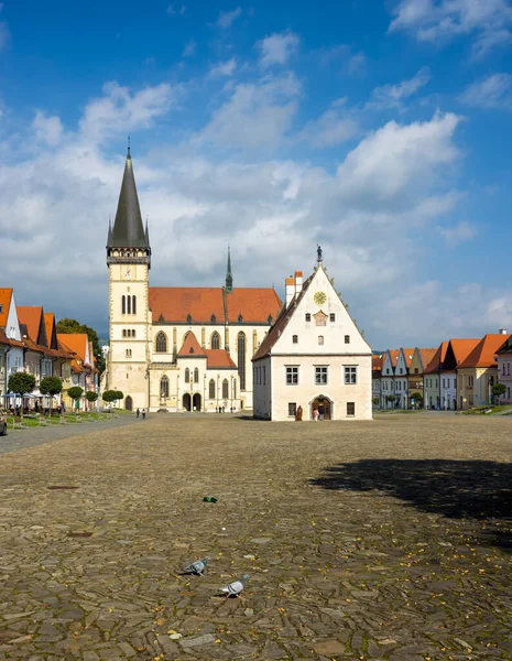Egidius Basilica Bardejov Unesco Site Slovakia — Foto de Stock