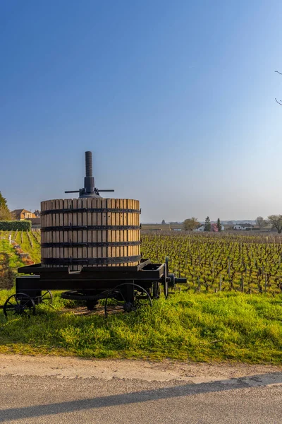 Starý Vinařský Lis Poblíž Vougeot Cote Nuits Burgundy Francie — Stock fotografie