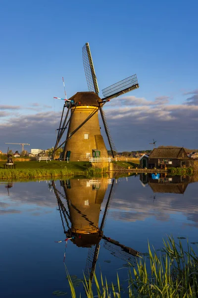 Traditional Dutch Windmills Kinderdijk Unesco Site Netherlands — Stock Fotó