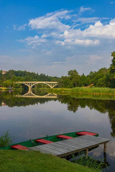 Berounka River Zvikovec Middle Bohemia Czech Republic —  Fotos de Stock