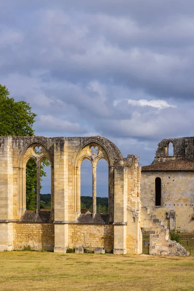 Grande Sauve Abbey Unesco Plats Benediktinkloster Nära Sauve Aquitaine Gironde — Stockfoto