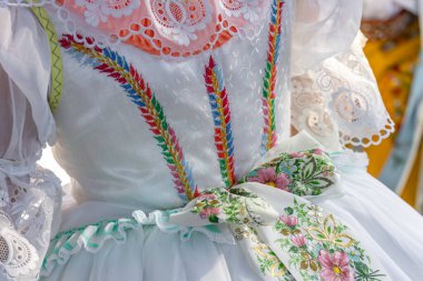 Halk kostümü ayrıntıları, Rakvice, Güney Moravya, Çek Cumhuriyeti
