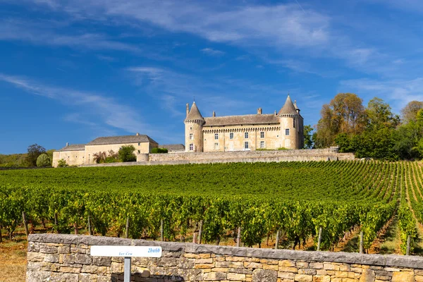 Zamek Chateau Rully Saone Loire Burgundia Francja — Zdjęcie stockowe