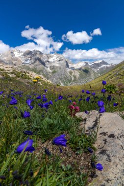 Col de l 'Iseran yakınlarındaki manzara, Savoy, Fransa