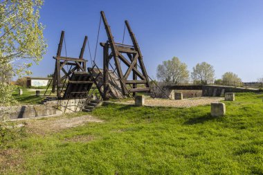 Vincent van Gogh köprüsü (Pont Van-Gogh, Langlois Köprüsü) Arles, Provence, Fransa yakınlarında