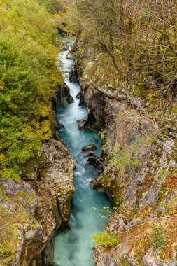 Great Soca Gorge (Velika korita Soce), Triglavski Ulusal Parkı, Slovenya