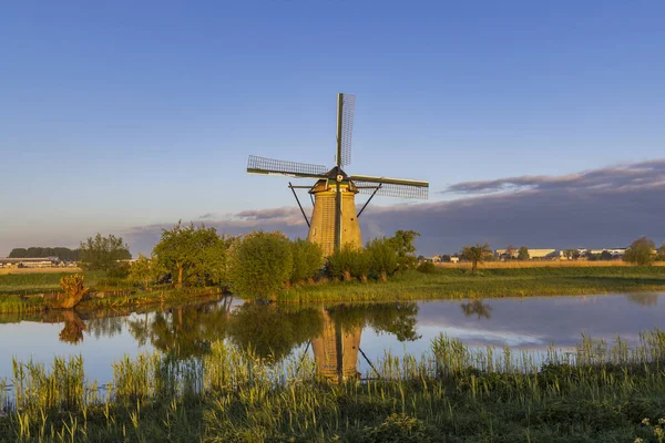 Традиційні Голландські Вітряки Території Кіндердейк Унеско Нідерланди — стокове фото
