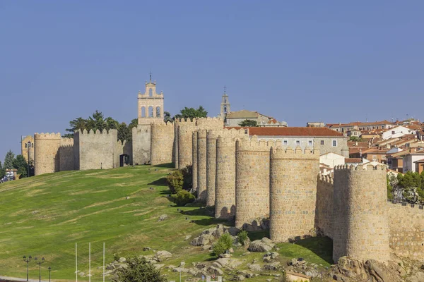 Muros Medievais Ávila Sítio Unesco Castela Leão Espanha — Fotografia de Stock