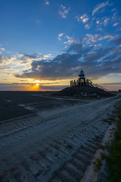 stock image Blokzijl lighthouse, Flevoland, The Netherlands