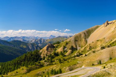 Col de la Bonette, Mercantour ulusal parkı, sınır Alpes-Maritimes ve Alpes-de-Haute-Provence, Fransa