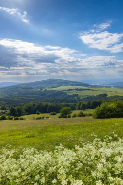 Javornk ve Nova Lhota yakınlarındaki manzara Kubikuv, Beyaz Karpatlar, Çek Cumhuriyeti 