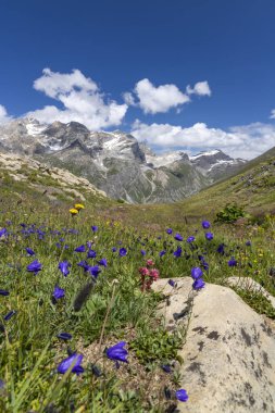 Col de l 'Iseran yakınlarındaki manzara, Savoy, Fransa