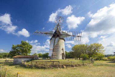 Vensac yel değirmeni, Gironde departmanı, Yeni Aquitaine, Fransa