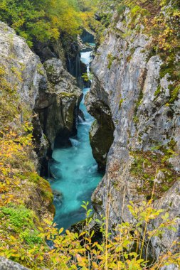 Great Soca Gorge (Velika korita Soce), Triglavski Ulusal Parkı, Slovenya