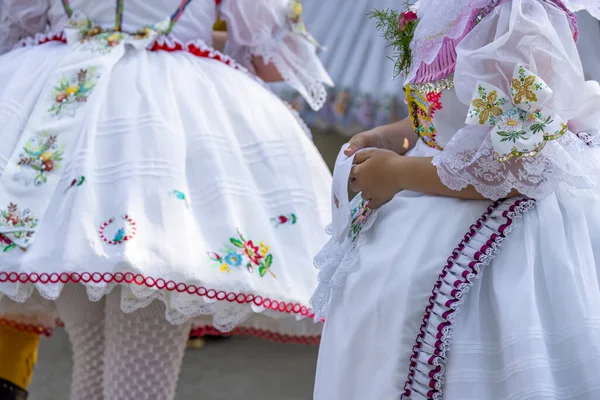 Detail Folk Costume Rakvice Southern Moravia Czech Republic — Stock Photo, Image
