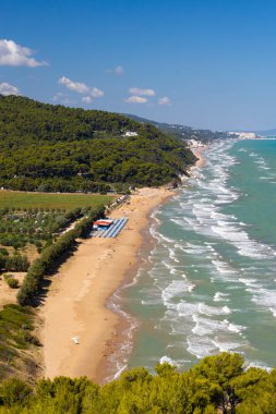 Baia Calenella Plajı, Vico del Gargano, Foggia, İtalya