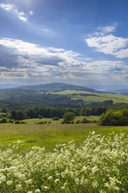Javornk ve Nova Lhota yakınlarındaki manzara Kubikuv, Beyaz Karpatlar, Çek Cumhuriyeti 
