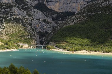 Lake of Sainte-Croix in Var department, Provence, France