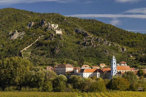 Wachau Valley Durnstein Unesco Site Landscape Vineyards Austria — Stock Photo, Image