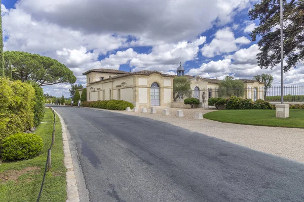Chateau Petrus, Pomerol, Aquitaine, Fransa yakınlarındaki tipik üzüm bağları