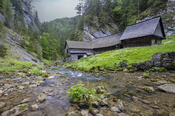 Nieczynne Młyny Wodne Pobliżu Kvacany Dolina Kvacianska Słowacja — Zdjęcie stockowe