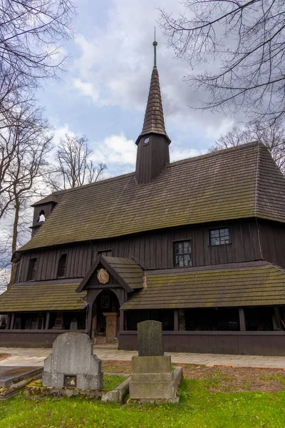 Old Wooden Church Broumov Eastern Bohemia Czech Republic - Stock-foto