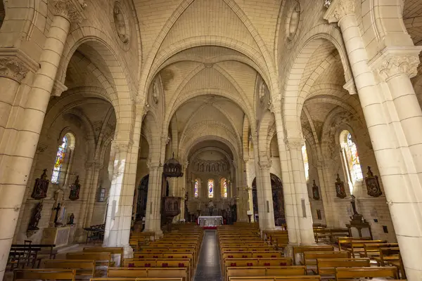 Eglise Notre Dame Gontaud Nogaret Gontaud Nogaret Nowa Akwitania Francja — Zdjęcie stockowe