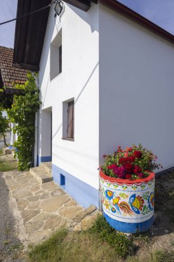 Traditional wine cellars in Blatnice pod Svatym Antoninkem, Slovacko, Southern Moravia, Czech Republic