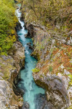 Great Soca Gorge (Velika korita Soce), Triglavski Ulusal Parkı, Slovenya