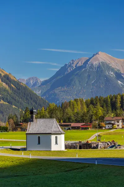 Antoniuskapelle Bach Dorf Reutte District Tyrol Austria — Stock Photo, Image