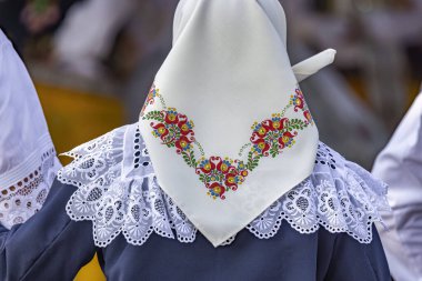 Halk kostümü ayrıntıları, Rakvice, Güney Moravya, Çek Cumhuriyeti