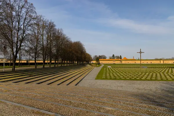 Petite Forteresse Mémorial Aux Victimes Seconde Guerre Mondiale Terezin Bohême — Photo