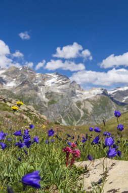 Col de l 'Iseran yakınlarındaki manzara, Savoy, Fransa