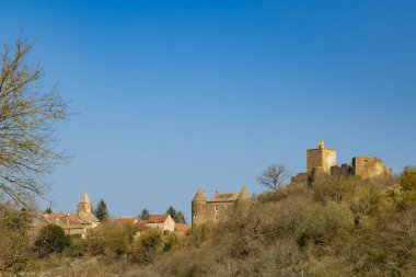 Brancion castle (Chateau de Brancion), Martailly-les-Brancion, Burgundy, France