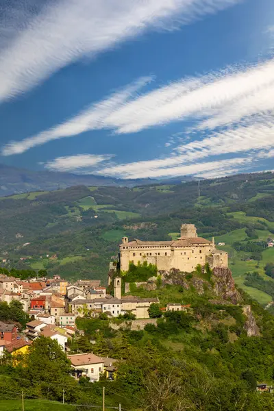 Castillo Bardi Castello Bardi Con Ciudad Provincia Parma Emilia Romaña — Foto de Stock