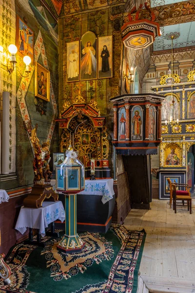 Michael Archangel Gothic Wooden Church Brunary Lesser Poland Voivodeship Polónia — Fotografia de Stock