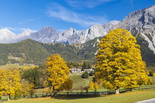 Dachstein Massif在奥地利的秋季景色 — 图库照片